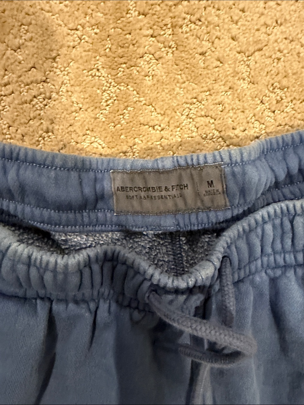 Abercrombie & Fitch Light Blue Drawstring Shorts - Picture 2 of 2